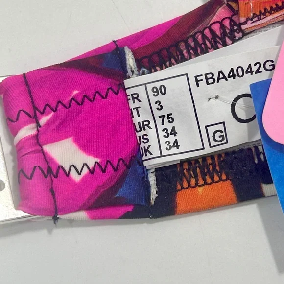 Antigel Women’s Multicolor Abstract Print Bikini Set, 34G/Large NWT - Picture 6 of 6